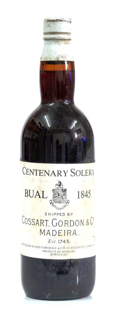 A BOTTLE OF COSSART GORDON CENTENARY BUAL 1845 MADEIRA