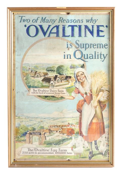 A GROUP OF THREE EARLY 20TH CENTURY FRAMED ADVERTISING POSTERS (3)