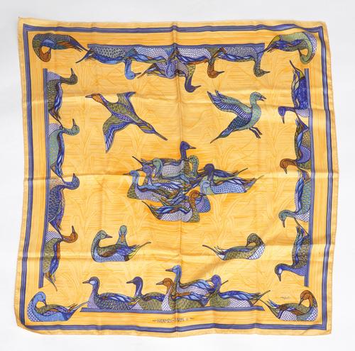 HERMES: TWO SILK SCARVES (2)