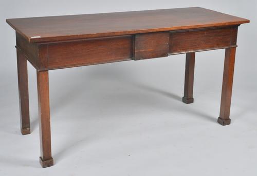 A GEORGE II MAHOGANY IRISH CONSOLE TABLE
