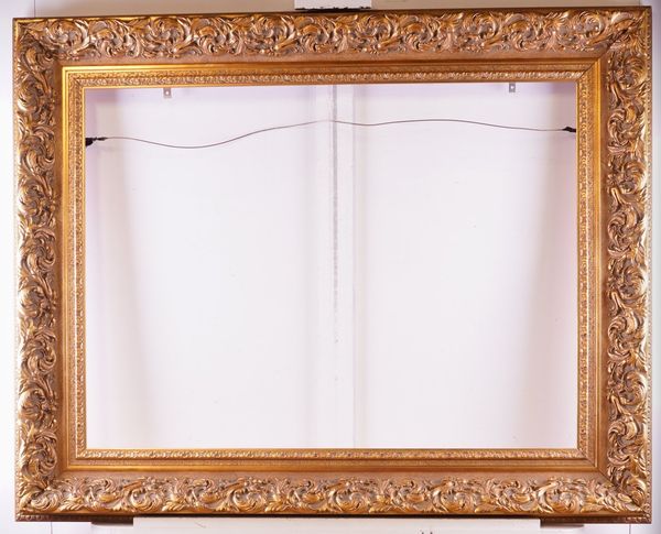 A PAIR OF COMPOSITE GILT PICTURE FRAMES (2)