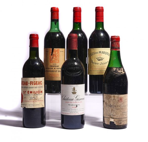 SIX 75CL BOTTLES OF VINTAGE FRENCH RED WINE
