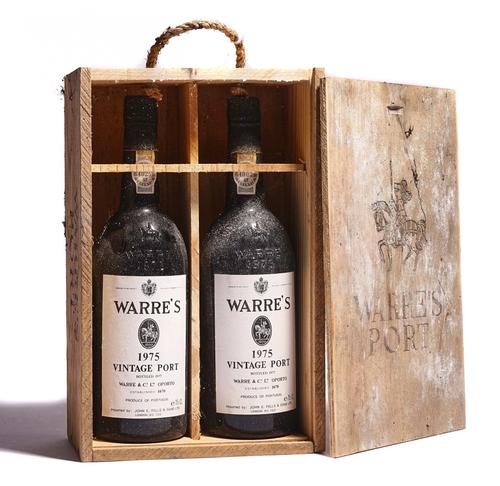 TWO 75CL BOTTLES OF 1975 WARRE'S VINTAGE PORT, CASED