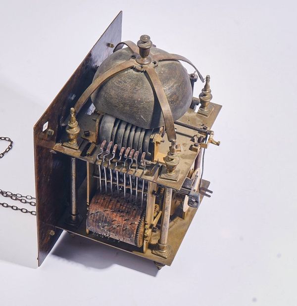 A POSSIBLY UNIQUE MUSICAL LANTERN CLOCK