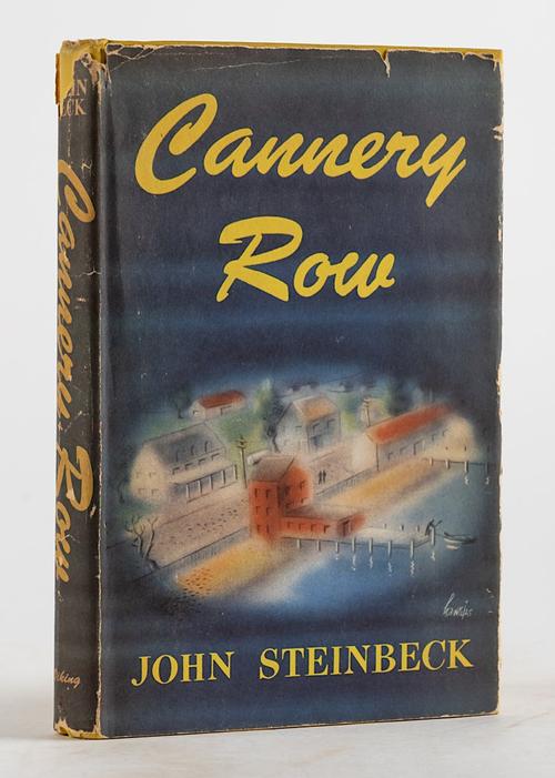 STEINBECK, John (1902-68). Cannery Row, New York, 1945, 8vo, original yellow cloth, dust-jacket. FIRST EDITION, second issue.