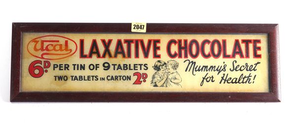 UCAL LAXATIVE CHOCOLATE “MUMMY'S SECRET FOR HEALTH!”
