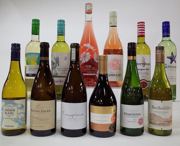 12 BOTTLES SOUTH AFRICAN WHITE AND ROSÉ WINE