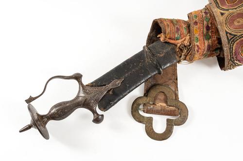 AN INDO-PERSIAN TALWAR WITH DECORATED HILT