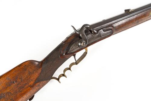 A GERMAN PERCUSSION TARGET RIFLE
