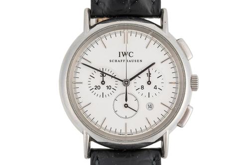 AN IWC PORTOFINO CHRONOGRAPH REF 3724 WATCH