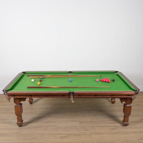 A 3/4 SLATE BED SNOOKER DINING TABLE