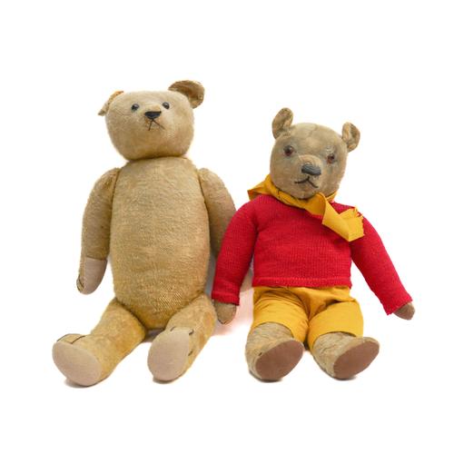 TWO EARLY TEDDY BEARS (2)