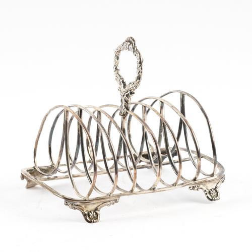 A SILVER SEVEN BAR TOASTRACK