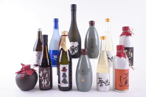 TWELVE BOTTLES SAKE AND RICE WINE