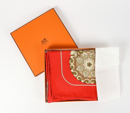 HERMES: 'CENDRILLON' SILK SCARF BY KARIN SWILDENS