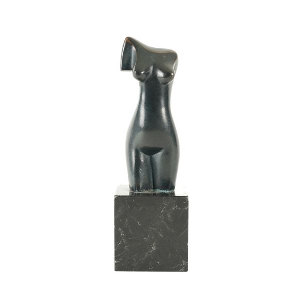 A PATINATED BRONZE FEMALE 'VENUS' TORSO