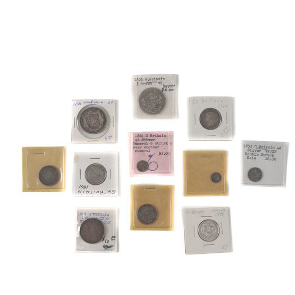 ELEVEN BRITISH SILVER COINS (11)