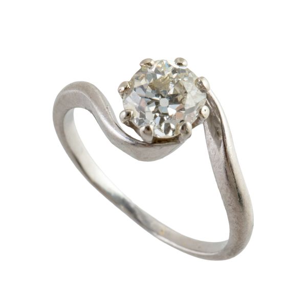 A DIAMOND SOLITAIRE RING
