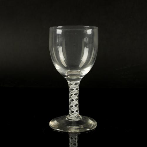 AN OPAQUE TWIST WINE GOBLET
