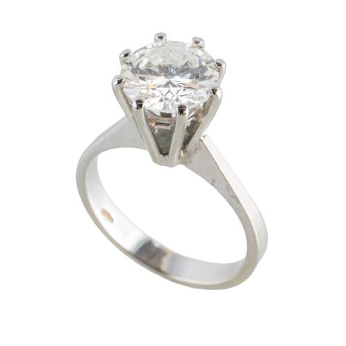 A DIAMOND SOLITAIRE RING