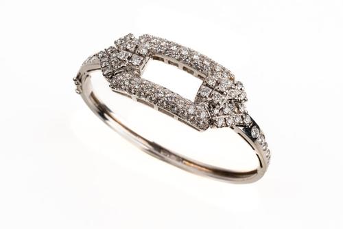 A DIAMOND SET BANGLE