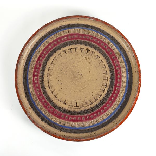 A LARGE BITOSSI  POTTERY CHARGER