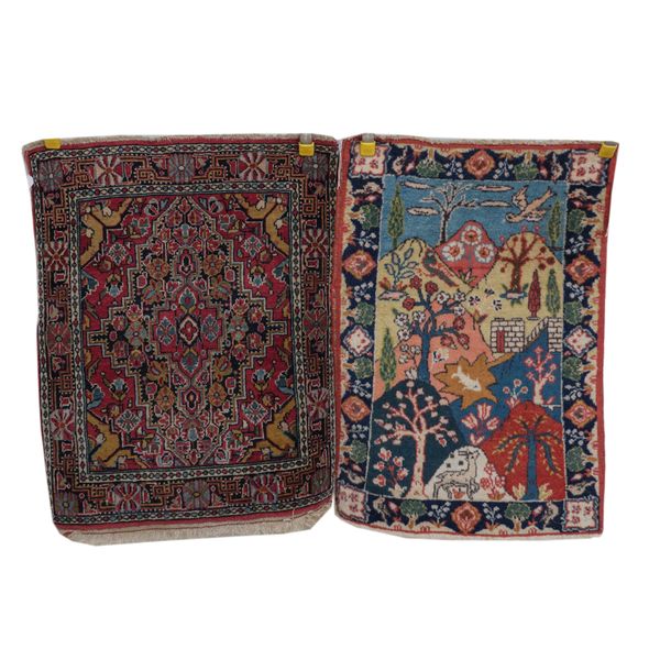 A TABRIZ MAT, PERSIAN AND A SAROUGH MAT, PERSIAN (2)