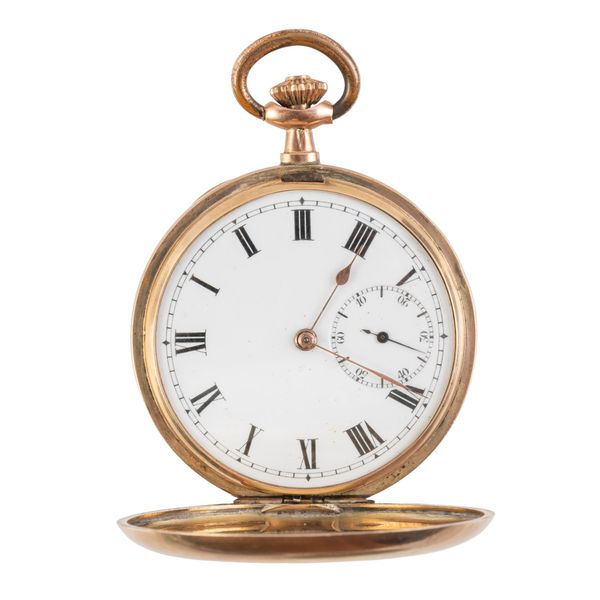 A 9CT GOLD FULL HUNTER VENTA POCKET WATCH