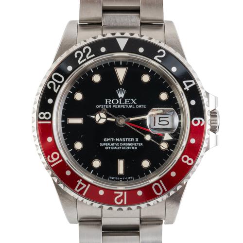 A ROLEX GMT-MASTER II 'COKE' WATCH REF: 16760