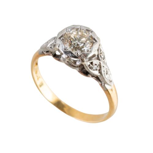 A DIAMOND SOLITAIRE RING