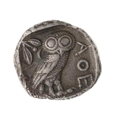 ANCIENT GREECE; AN ATHENIAN SILVER TETRADRACHM