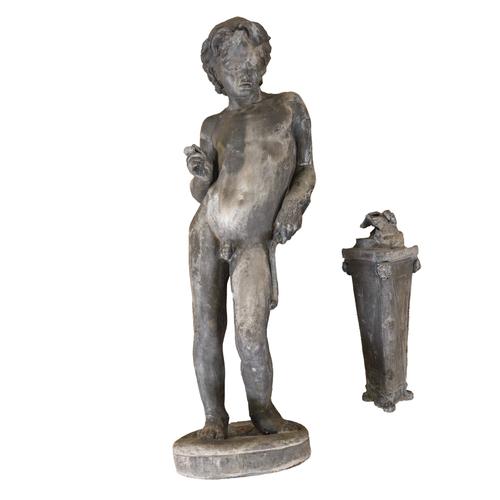 A LEAD FIGURE OF CUPID (2)