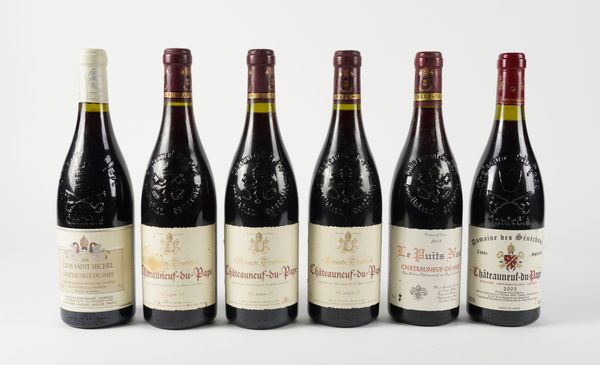 THREE BOTTLES OF GRAND TRADITION CHATEAUNEUF-DU-PAPE 2005 AND THREE OTHER BOTTLES (6)