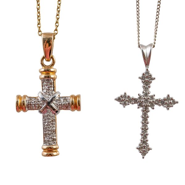 TWO CROSS NECKLACES
