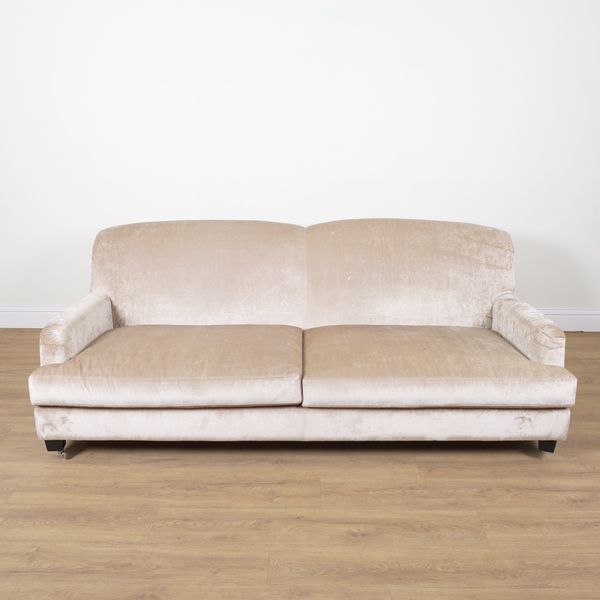MODENATURE PARIS; A LARGE VELVET SOFA