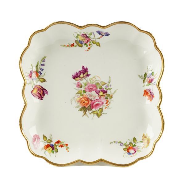 A SWANSEA PORCELAIN DESSERT DISH