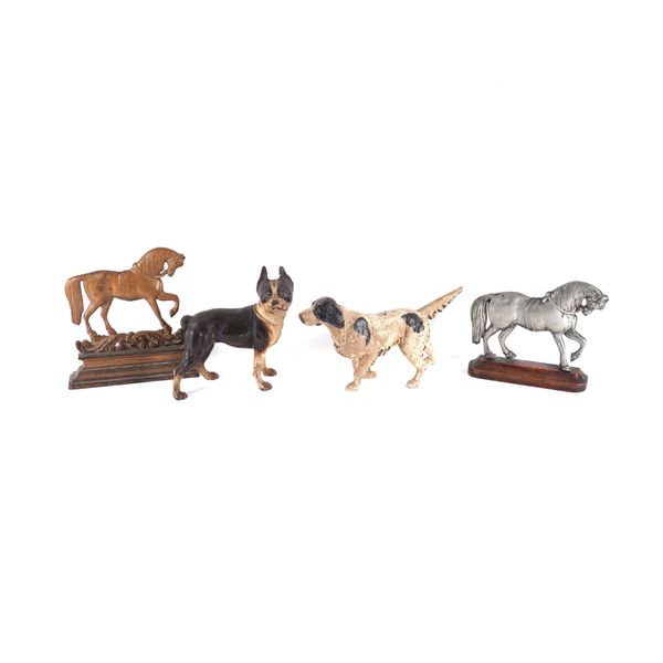 A VICTORIAN STYLE CAST IRON MODEL OF A FRENCH BULL DOG (4)