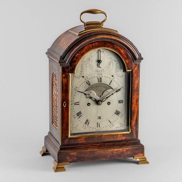 A GEORGE III BRASS-MOUNTED MAHOGANY STRIKING & REPEATING VERGE BRACKET CLOCK