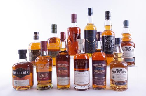 TWELVE BOTTLES SINGLE MALT  WHISKY