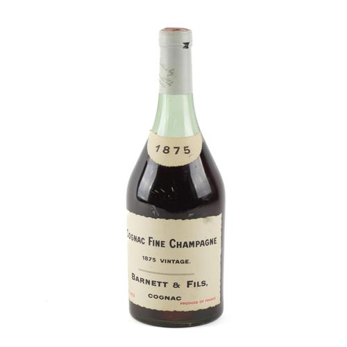 A BOTTLE OF BARNETT & FILS FINE CHAMPAGNE COGNAC 1875