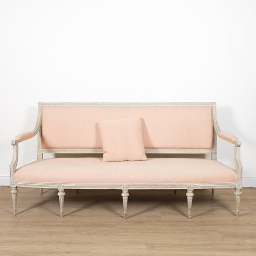 A LOUIS XVI PAINTED SIX PIECE SUITE (6)