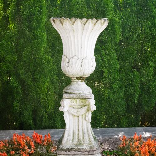 A RECONSTITUTED STONE JARDINIERE