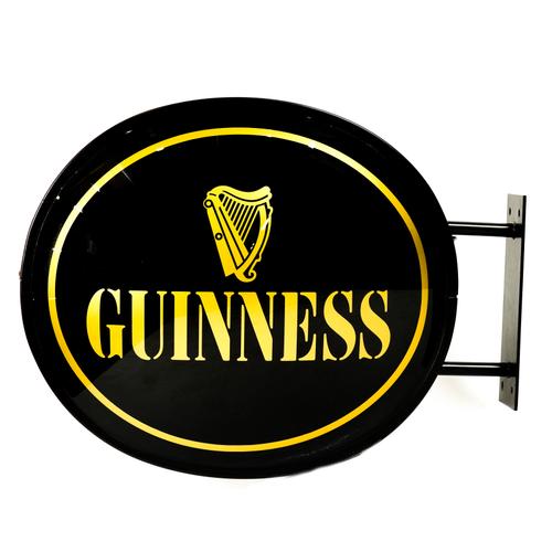 ADVERTISING INTEREST: A GUINNESS DOUBLE SIDED LIGHT BOX PUB SIGN