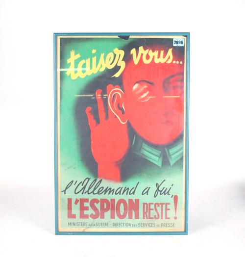 M. MEALLET - TAISEZ VOUS… ‘ALLEMAND A FUI, L’ESPION RESTE! (SHUT UP … GERMANY FLED, THE SPY REMAINS!)