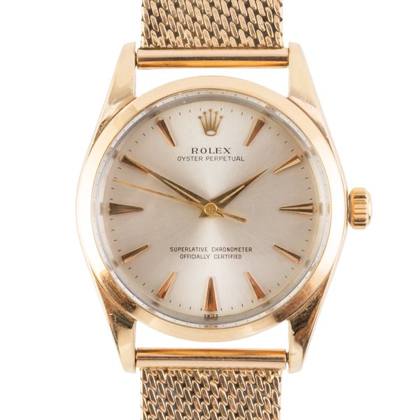 A ROLEX OYSTER PERPETUAL CHRONOMETER GOLD CAPPED REF: 1014 WITH ADDITIONAL 9CT GOLD BRACELET