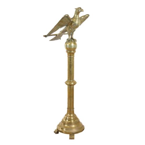 A VICTORIAN GILT BRASS EAGLE LECTERN