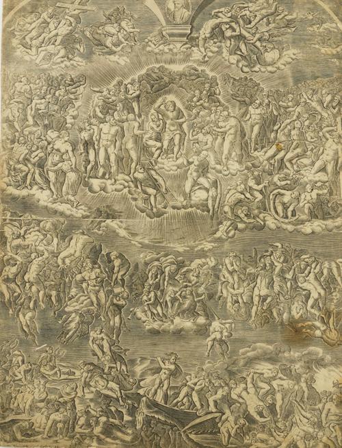 A FOLIO OF PRINTS INCLUDING THE LAST JUDGEMENT, AFTER MICHELANGELO