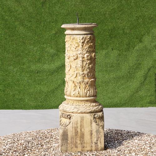 A VICTORIAN TERRACOTTA SUNDIAL
