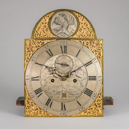 A GEORGE III LONGCASE CLOCK MOVEMENT