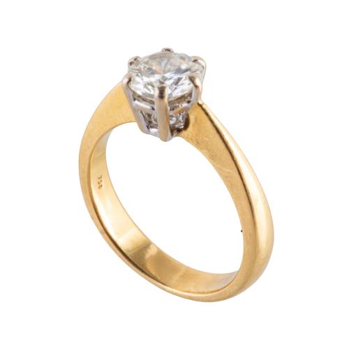 A DIAMOND SOLITAIRE RING